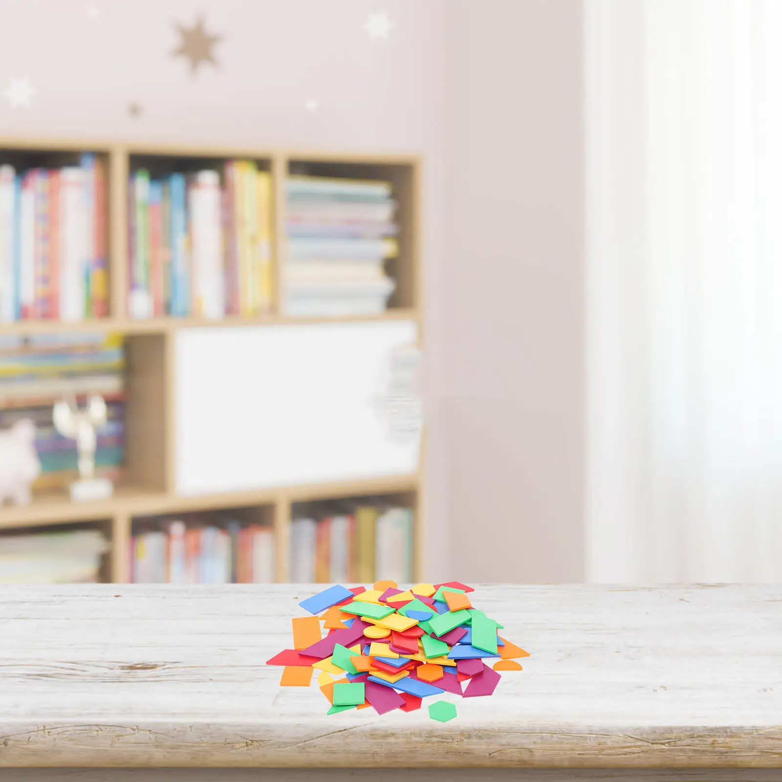 

96Pcs Geometric Shape Puzzle Educational Learning Game for Kids Preschool Classroom Activities Spatial Imagination