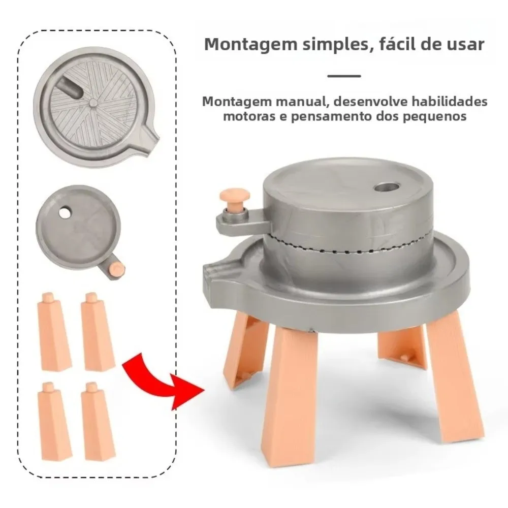 Plastic Paard Cirkelend Speelgoed Angst Relief Simulatie Dier Trekken Freeswagen Roterend Mini Zintuiglijk Speelgoed Paardenvoertuig