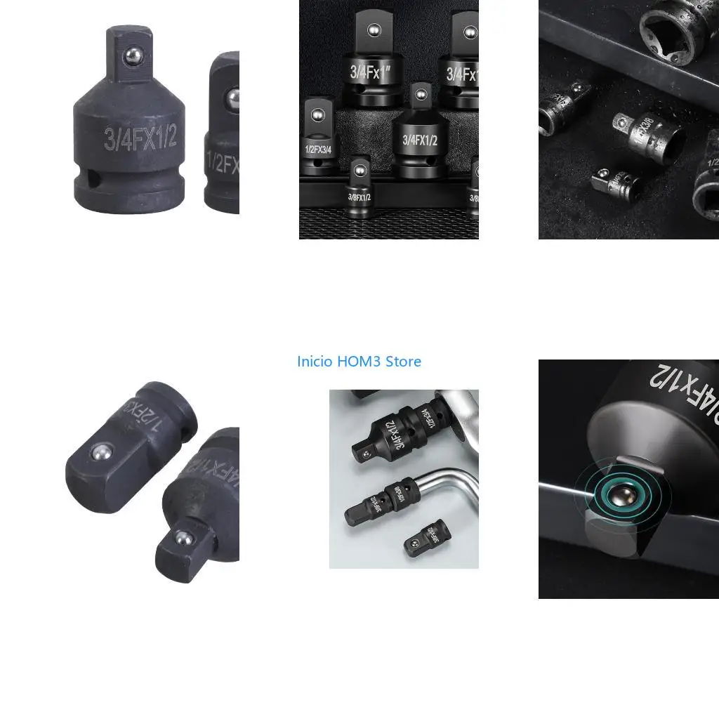 A5YD Double Size Socket Adapter 3/4Inch to 1/2Inch & 1/2Inch to 3/4Inch High Strength Impact Tool Accessories for Home Repair