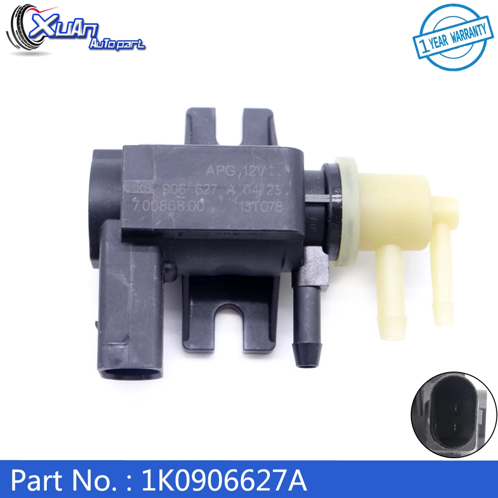 XUAN Turbo Boost Vacuum Pressure Valve N75 TDI E 1K0906627A For Audi A3 Volkswagen Beetle Passat Polo 2.0L 10-13 1K0 906 627 A