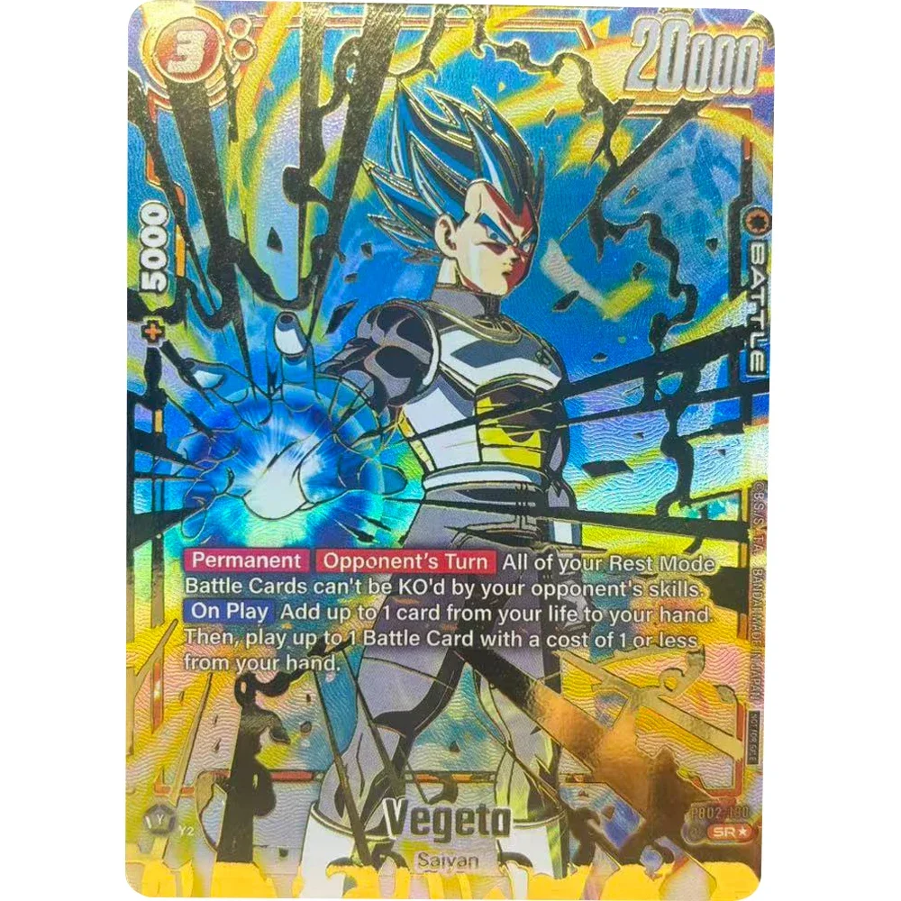 Dragon Ball DIY Heißpräge-Sammelkarten Son Goku Frieza Broly Promo-Karte Selbstgemachtes Spiel Anime-Karten Geschenkspielzeug