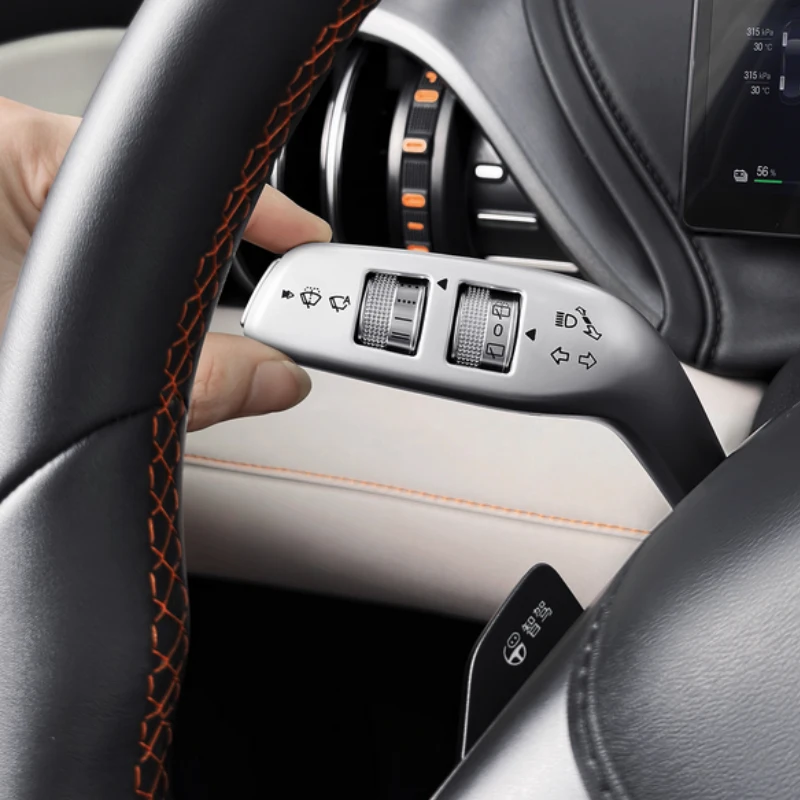 ل BYD سيليون 05 EV 2025 2026 سيارة والعتاد التحول غطاء التوجيه رافعة مقبض حماية شيفتر شل غطاء الملحقات