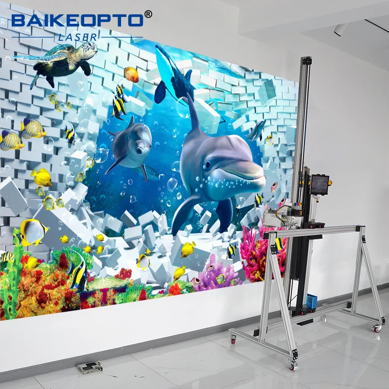 

BK-UV32T new vertical wall Printing Machine Vertical CMYK Wall Printer 3d Wall Painting Machine Indoor Outdoor Wall Decor