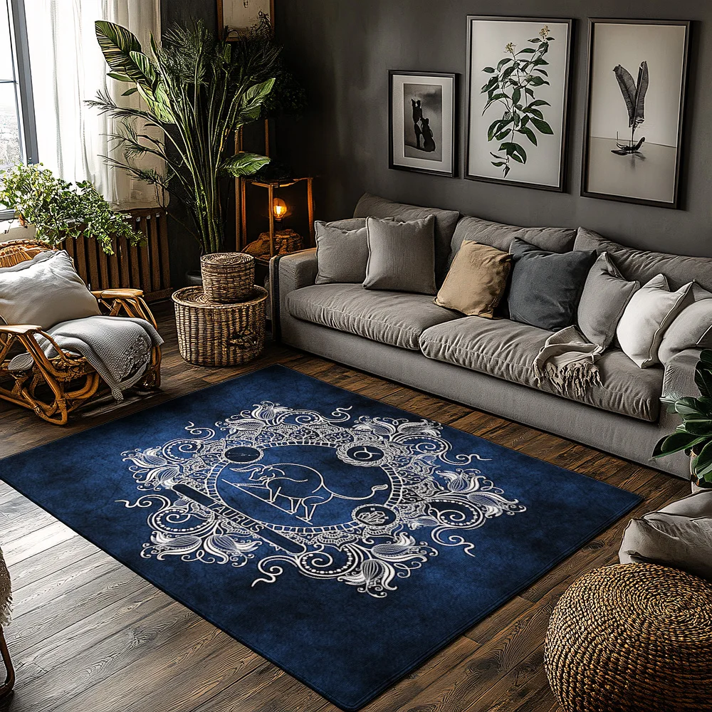 

Stylish Taurus Zodiac Doormat Indoor Outdoor Rug Home Decor Floor Mat Entrance Welcome Mat Gift for Astrology Lovers Unique Patt