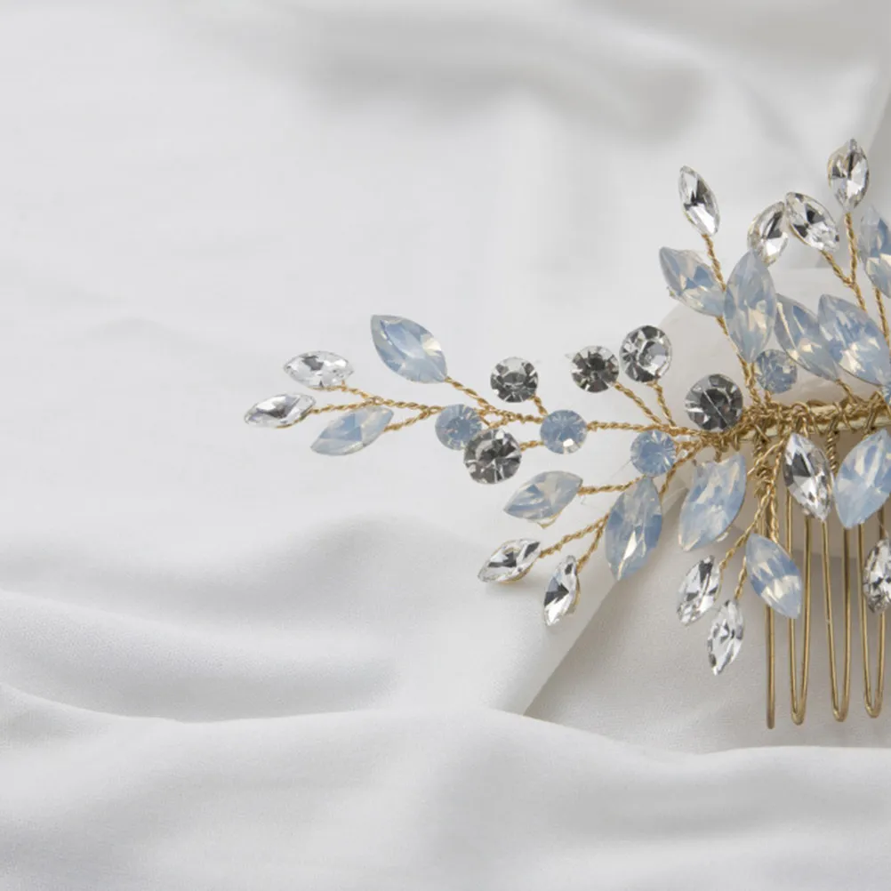 

Chic Rhinestone Wedding Hairpins Bride Headdress Hair Accessories for Women Exquisite Craft Unique Design Ideal for Bridal