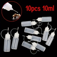 10 Pack Blank Plastic Dropper, 0.34 Oz, Only Hand Wash, Unscented, Round, Suitable for Handicrafts, Embroidery, Paint, Ink, Liquid Storage