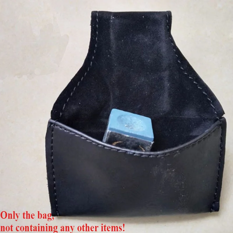 

Billiard Accessory Billiard Chalk Bag Billiard Chalk Holder Portable PU Pouch Bag Accessory Black POOL accessories