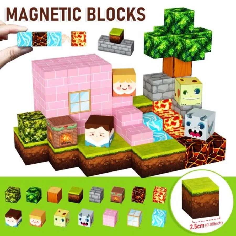 

Magnetic Building Blocks Toys Educational Toy Magnet World Christmas Gift