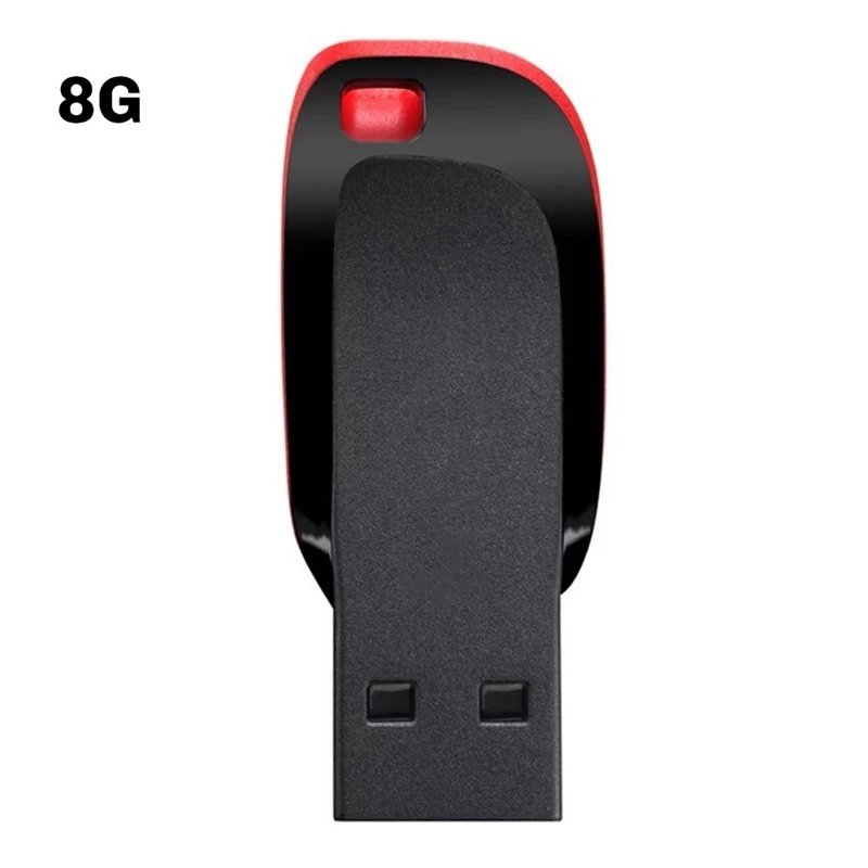 محركات أقراص فلاش USB صغيرة عالية السعة 2.0 محرك أقراص سلسلة مفاتيح مجاني باللون الأسود 8G عصا ذاكرة تخزين