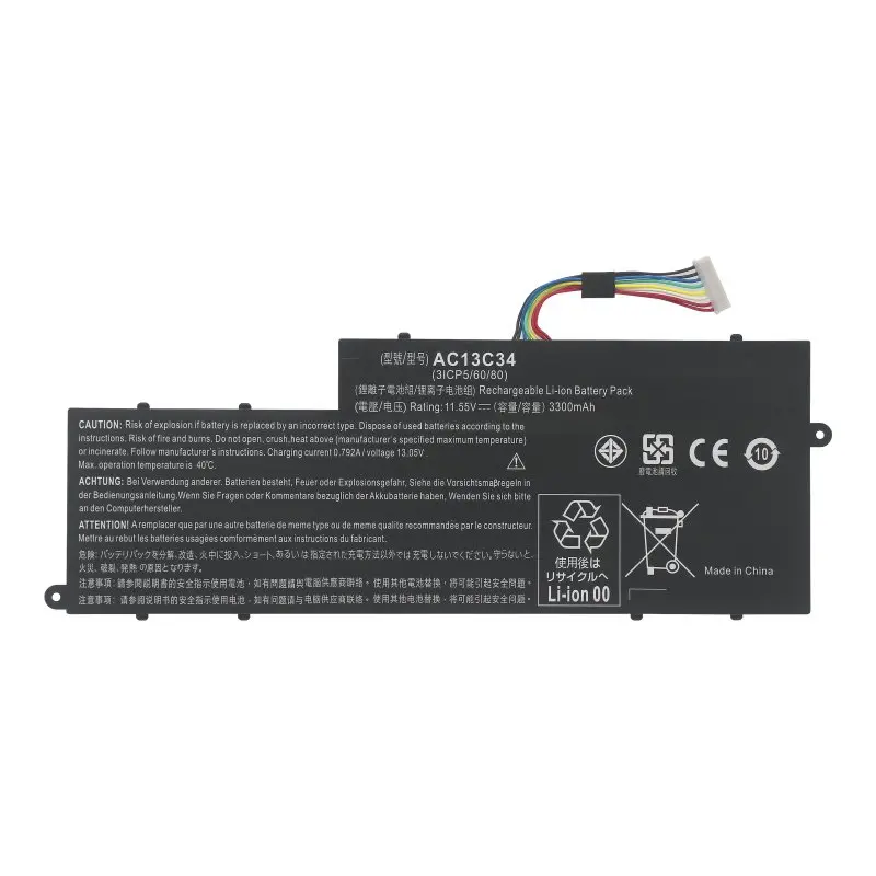 High quaity Laptop Batteries for  V5-122P AC13C34 Batteries AC13C34 11.4V 2640mAh 30WH