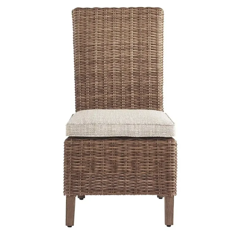 

Outdoor Wicker Dining Chair Set, 2 Count, Beige