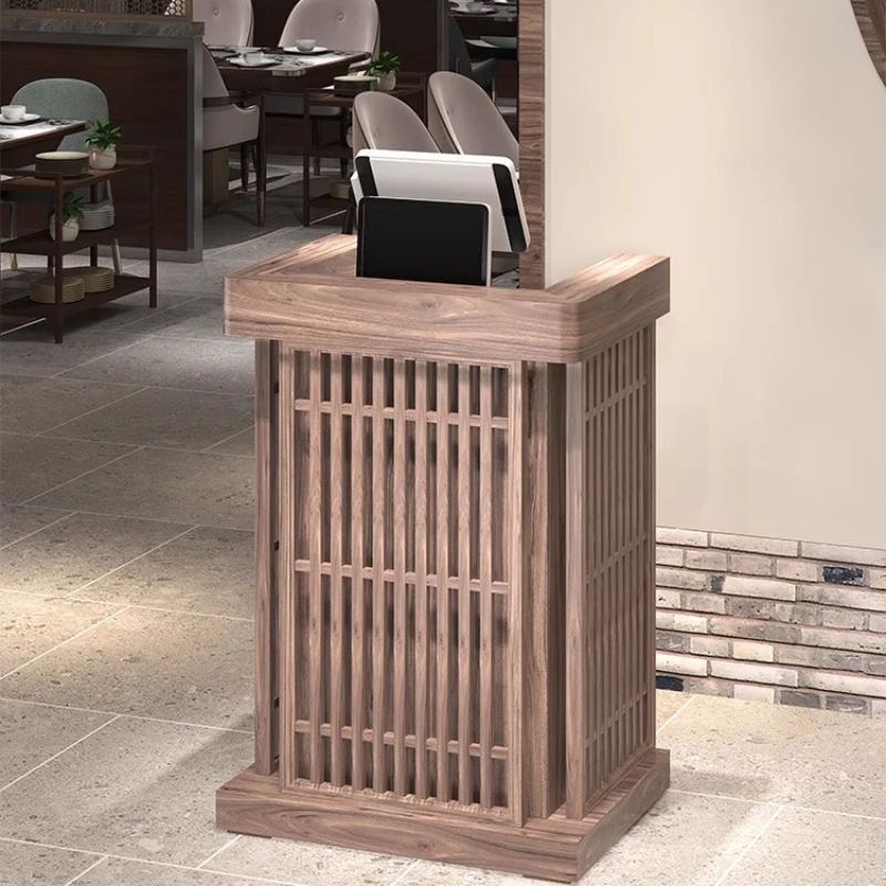 Unique Industrial Reception Desks Welcome Minimalist Aesthetic Executive Reception Desks Display Small Bureau Trendy Furniture