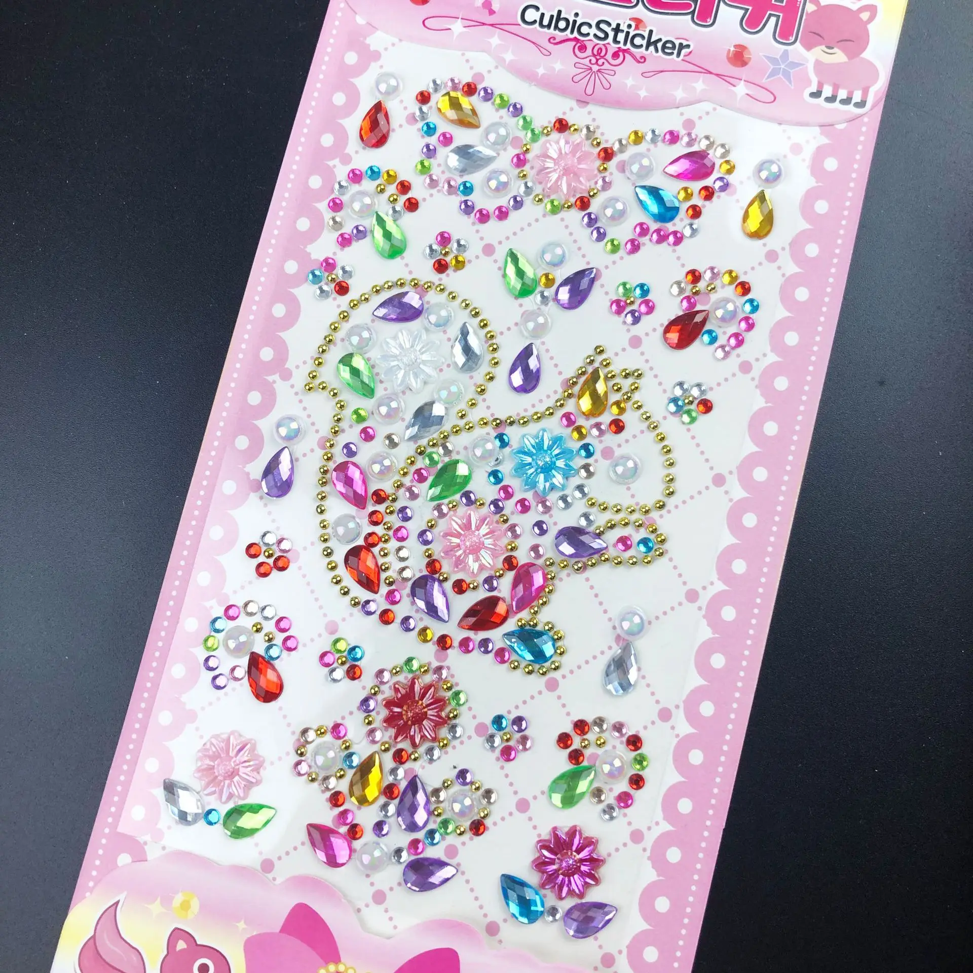 Self Adhesive 3D Diamond Rhinestone Sticker Acrylic Crystal Creative DIY Craft Gems for Phone Case Laptop Decoration