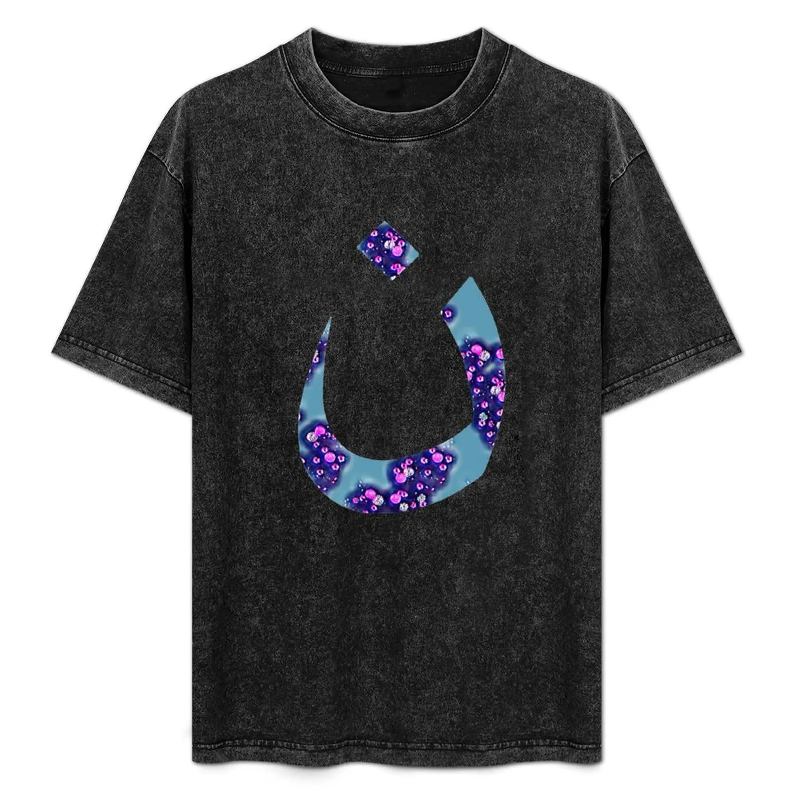 

Mark of the Nazarene (nazarene symbol) in flower print T-Shirt Creative Graphic Tee Shirt