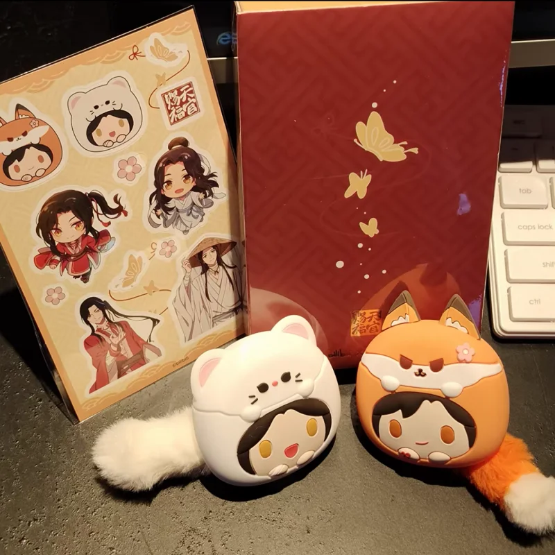

Heaven Official'S Blessing Watch Hua Cheng Xie Lian Photochromic Watch Comics Fox Rabbit Bluetooth Headset Official Cosplay Toy