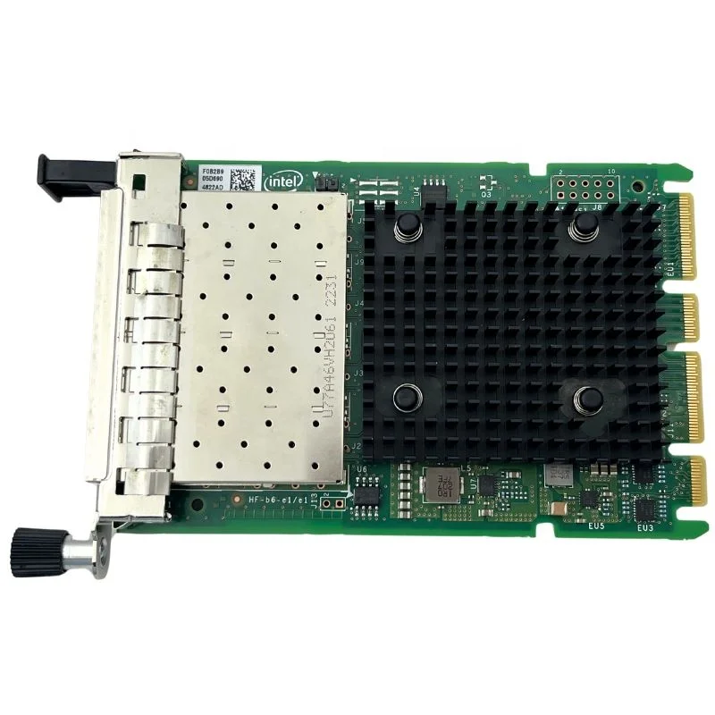 Карта сетевого интерфейса Ethernet PCIe 3.0 X8 Хост-интерфейс Двухпортовая интеллектуальная сетевая карта 10GbE в tel X710-DA4 OCP 3.0