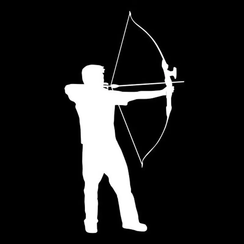 19*10cm bow and arrow shot styling window bumper motorcycle accessories decorative vinyl car stickers