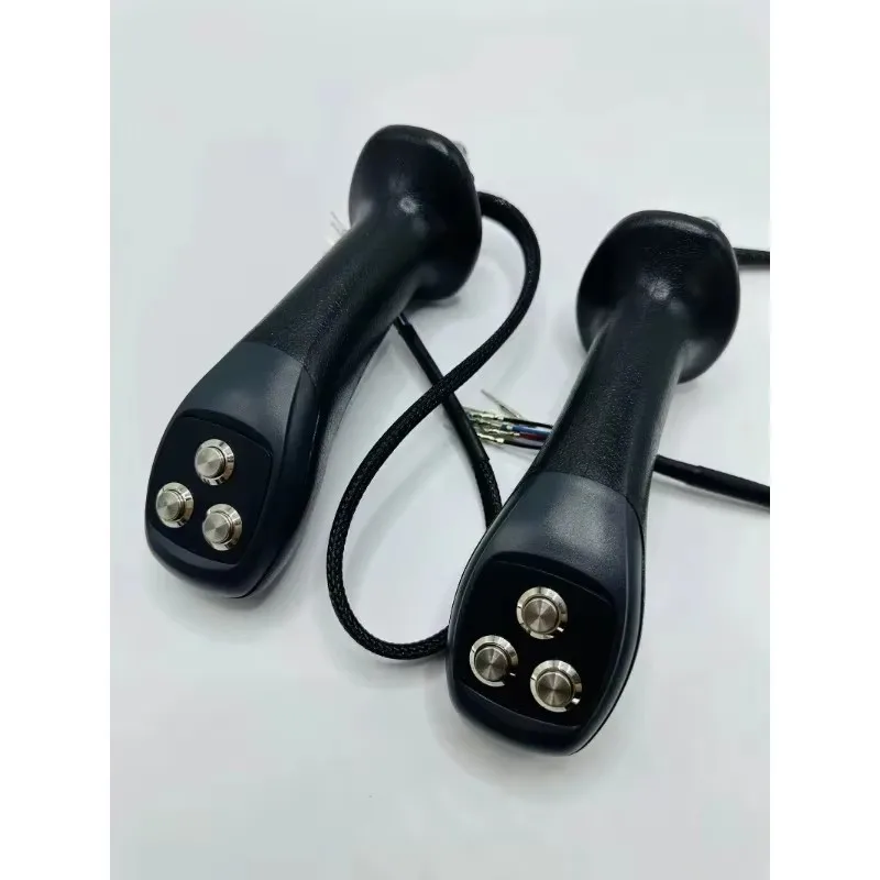 Excavator modified 4 button wood grabbing electronic control joystick handle