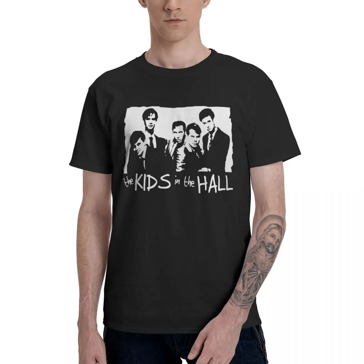 Fashion The Kids In The Hall T-shirt Pure Cotton Round Neck Men's Tee Shirts Short Long Sleeve PlCasual Tops Four Seasons
