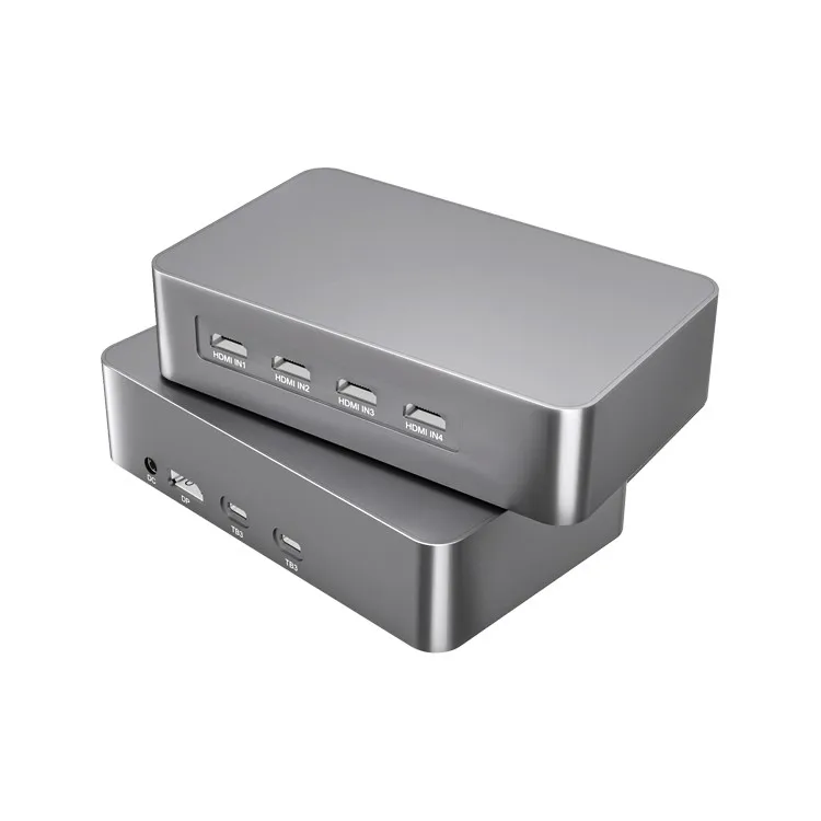 

Mac DP Port UHD VCR Capture Video 4K@60fps Thunderbolt 4 Channel H DMI Capture Card for Live Streaming