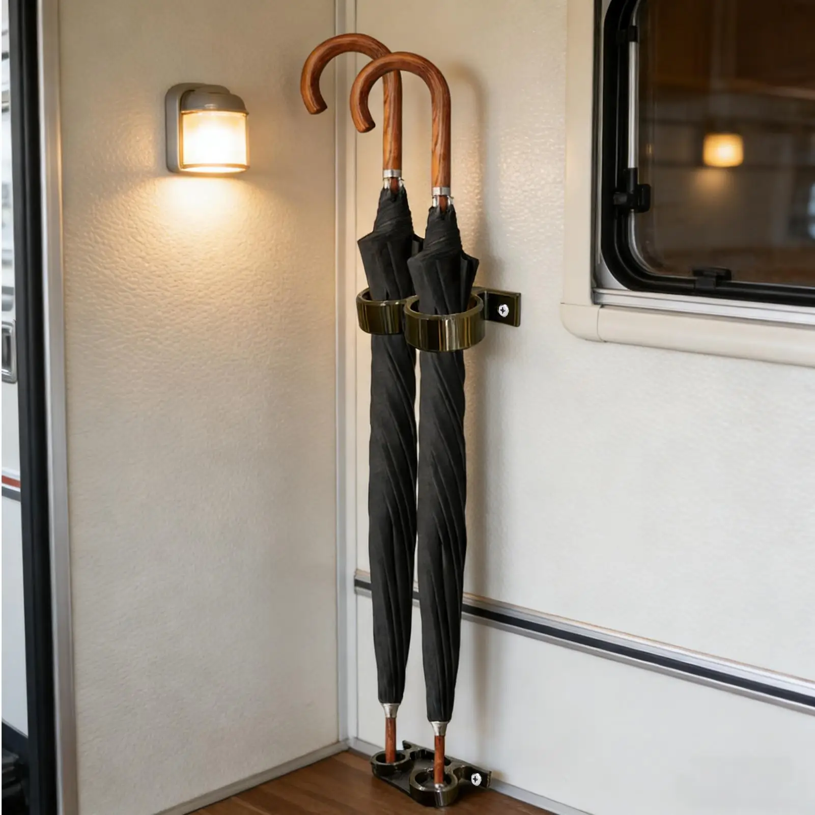 Wall Mounted Umbrella Stand Heavy Duty Umbrella Holder With Drip Tray Entryway RV Organizer For Office Bedroom Patio HomeStorage