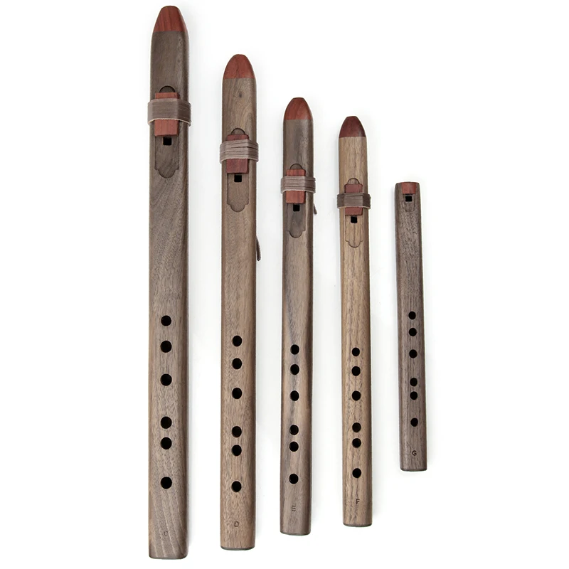 6 Holes Wooden Flute Traditional Professional Performance Recorder Adult Beginners Woodwind Instruments Native American Flutes