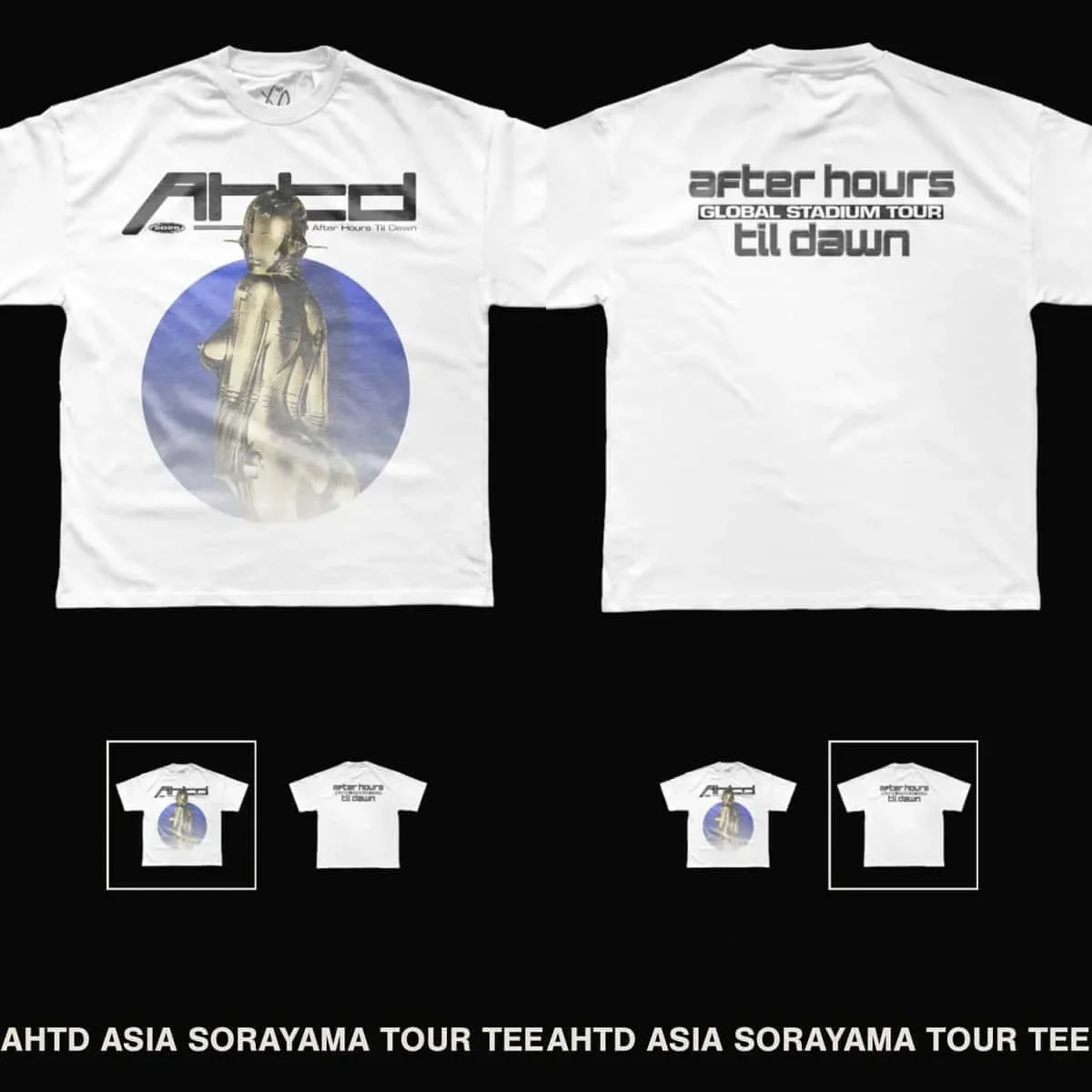 After Hours Til Dawn The Weeknd World Tour Shirt AHTD T-shirt 100% Cotton Oversized Unisex Tee Streetwear Y2K Style Oversized