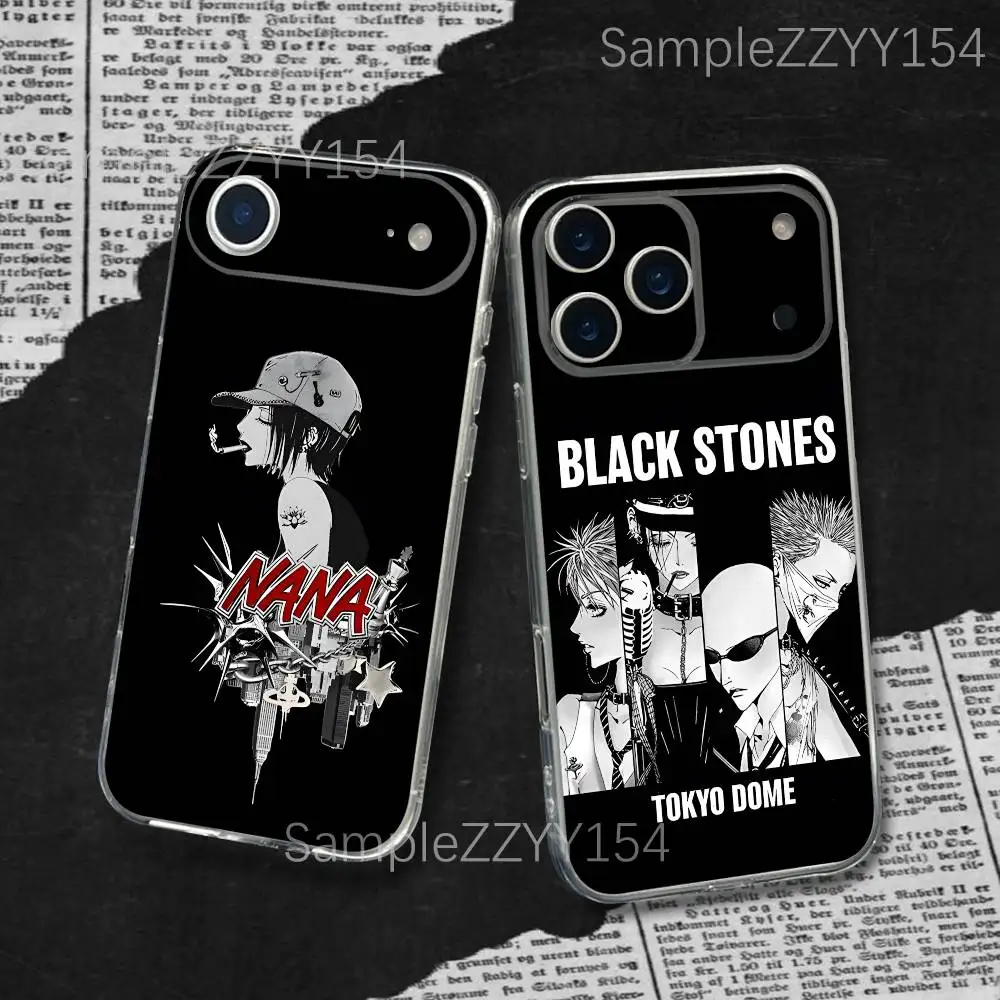 

NANA Anime For iPhone 17,16,15,14,13,12,11 Plus,Pro,Max,XR,XS,X,7,8 Plus,SE,Mini Transparent Dustproof Soft Phone Case