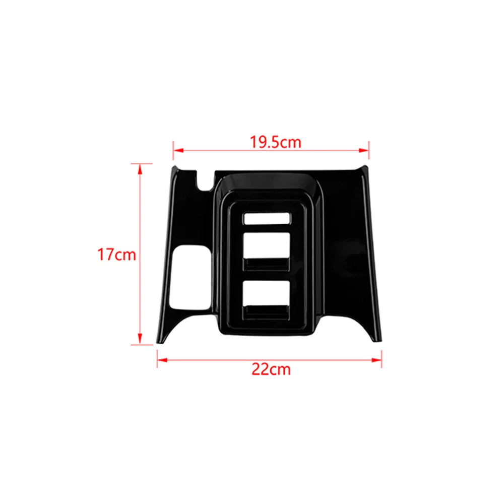 ABS Window Lift Switch Button Panel Cover Decoration Trim Fit for Ford Bronco 4-Door 2021-2024 Interior Car Accessories