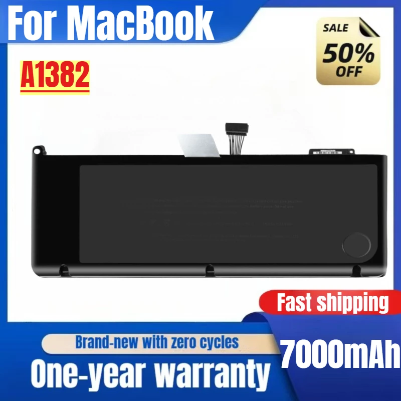 Laptop Battery A1382  For MacBook Pro A1286 2011 M1055 High Capacity Battery High Quality Replacement Battery