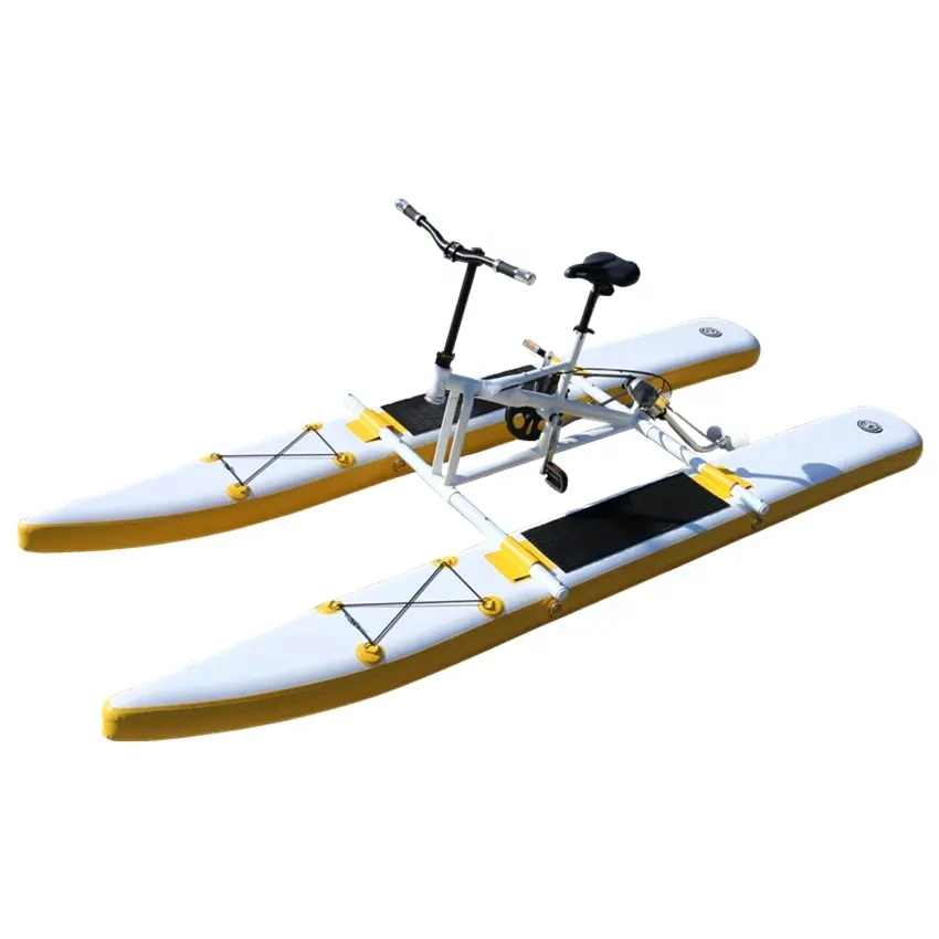 2023 New Desgin Floating Inflatable Water Bike Pedal Boats Floating Bicycle For Sale