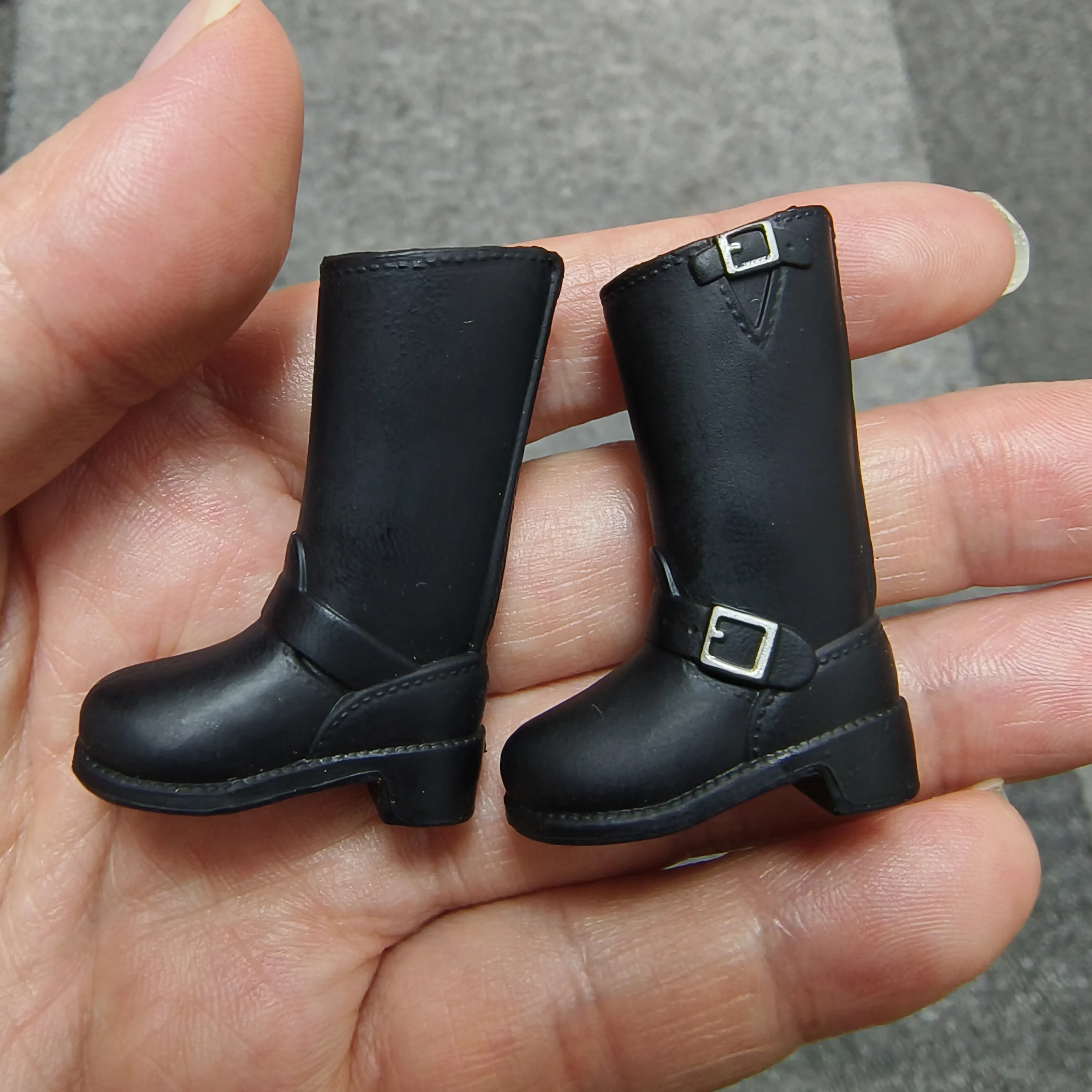 Doll Accessories Plastic Shoes Black Boot For Licca Blyth Azone 1/6 Dolls
