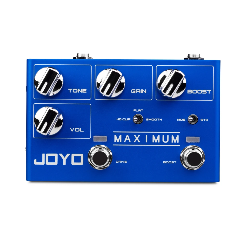 JOYO R-05 MAXIMUM Overdrive Guitar Effect Pedal Clean Wild Tone Long Sustain No Compression True Bypass Pedal for Guitar Bass