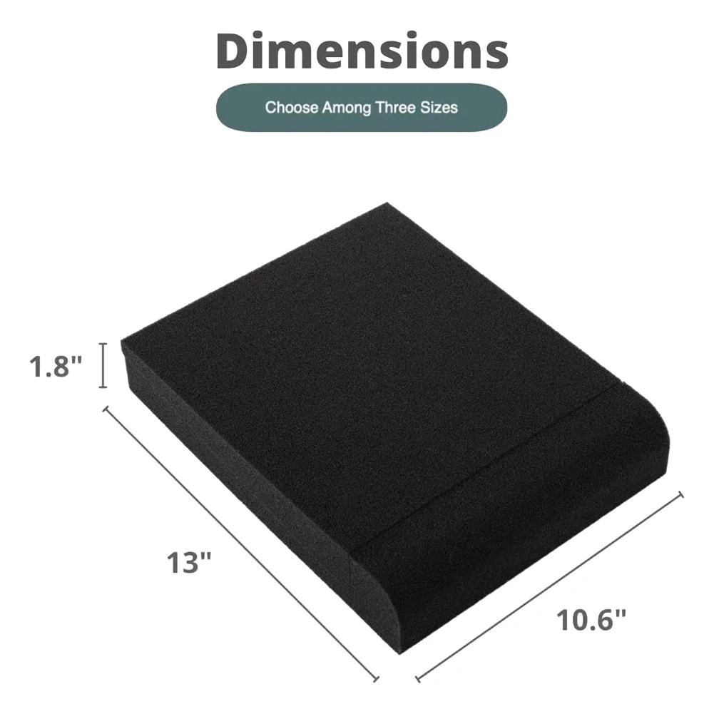 2 Pcs High Density Foam Speaker Pads - Speaker Isolation Pad, Monitor Acoustic Isolation Pads,Studio Monitor Pads