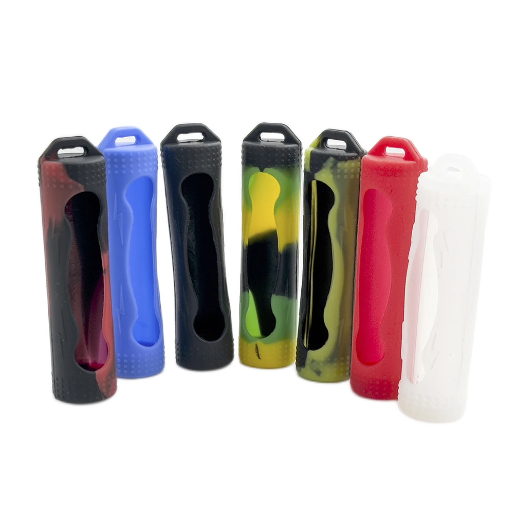 Silicone Battery Case Sleeve Cover for 18650 Battery Protective Bag Pouch Storage Box