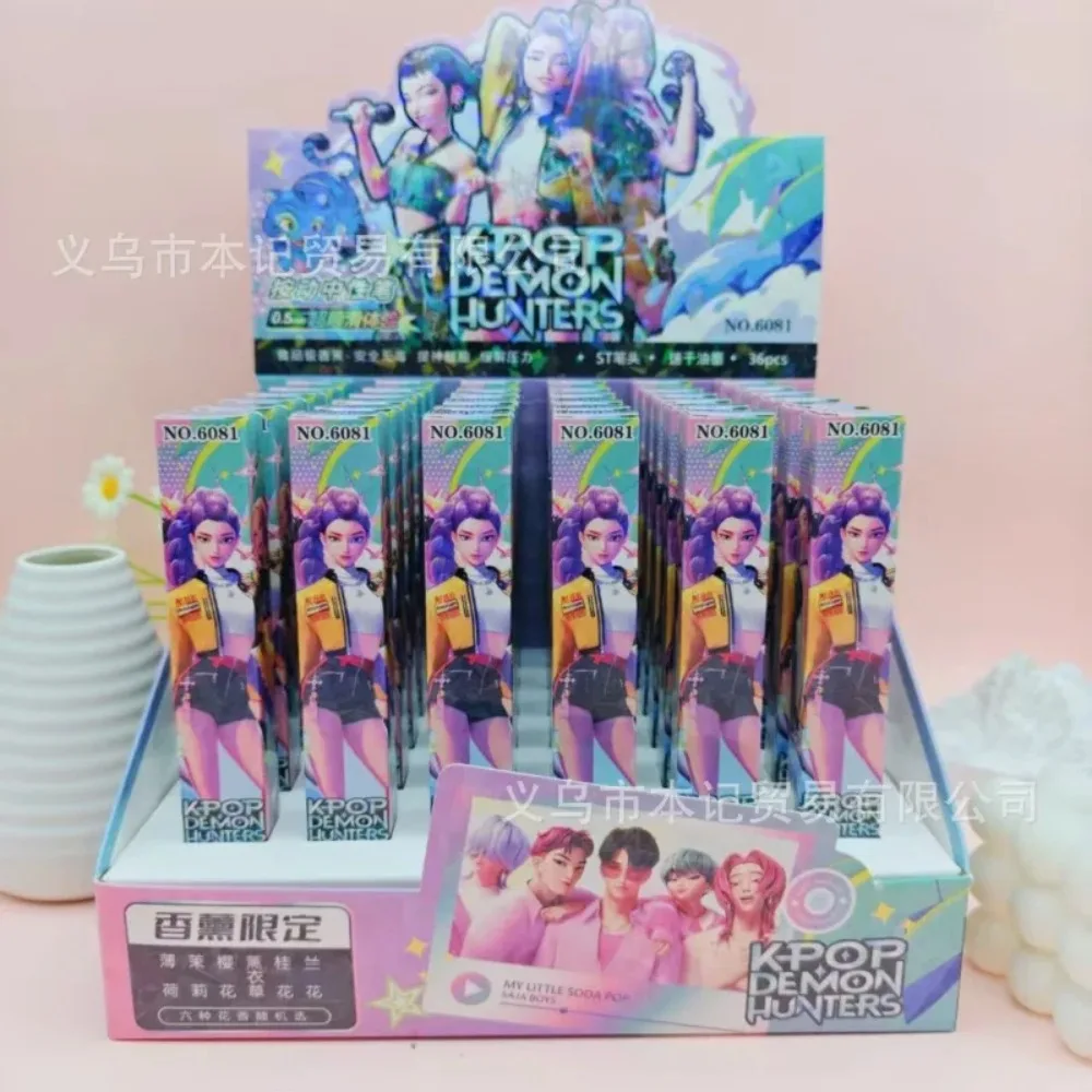 Kpop شيطان الصيادين لطيف 0.5 مللي متر جل أقلام Kawaii القرطاسية الكرتون أنيمي الأجهزة الطرفية المشتقة اللوازم المكتبية المدرسية هدايا الحفلات