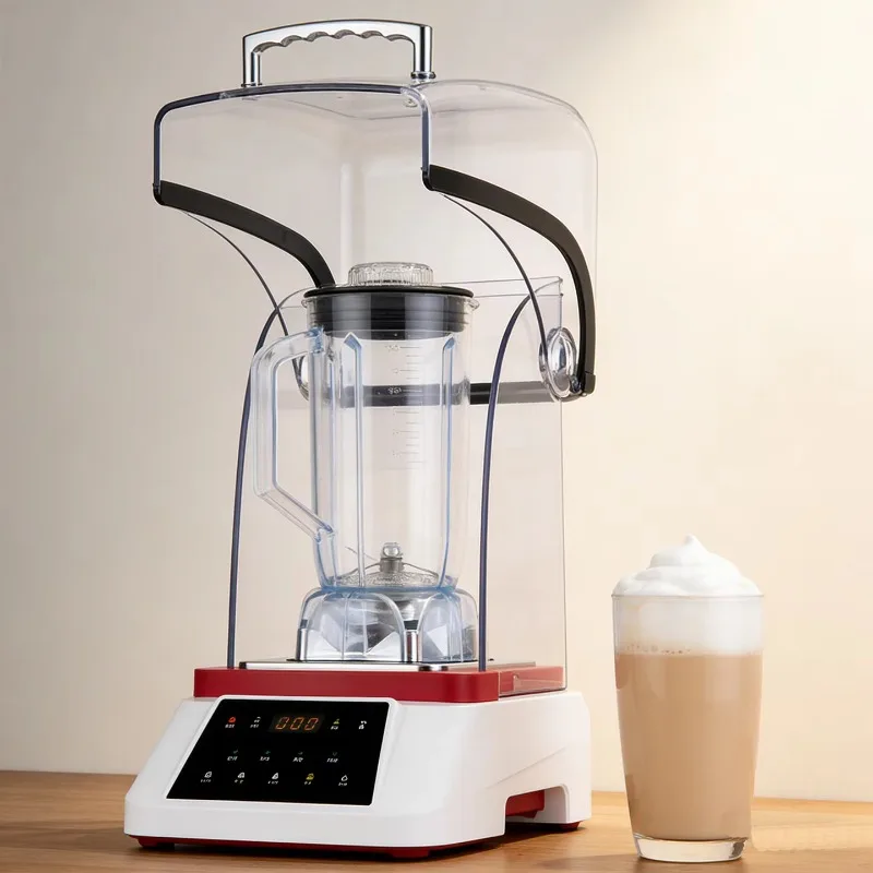 Airo Commercial High End Milk Foam Blender 1.3L 1800W Variable Speed Auto Shut-Off Safety for Dessert Shop Cafe Western