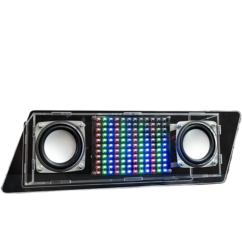 

Bluetooth audio kit self-assemble speakers LED music spectrum rhythm light electronic production welding practice
