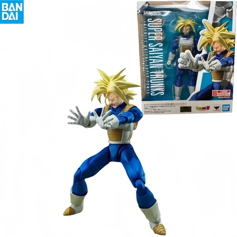 

【In Stock】Bandai Genuine SHF Dragon Ball SUPER SAIYAN TRUNKS -INFINITE LATENT SUPER POWER- Anime Action Figure Model Children