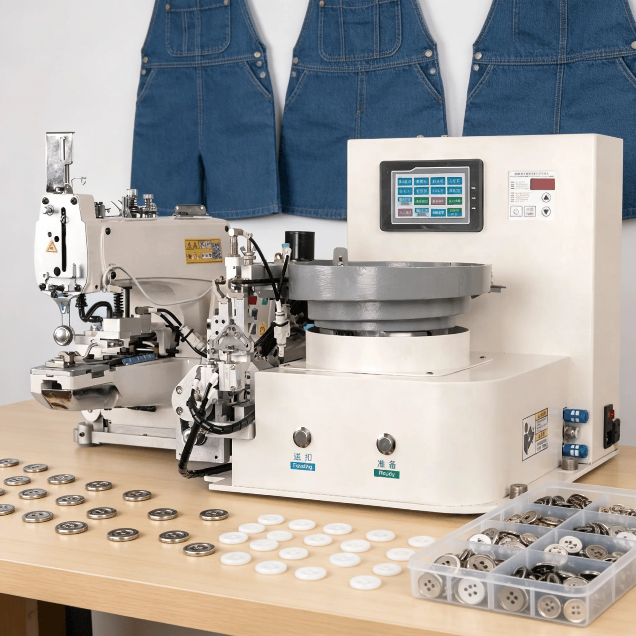 Industrial Grade Premium BY-1377 Programmable Button Attaching Machine High-Speed Automatic Single Needle Lock Stitch