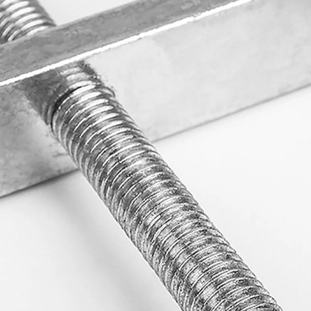 سبائك المشابك معدات ألواح الحجر 2 قطعة سبائك الصلب النجارة المرفقات C-المشبك تحديد أداة اليد المسطحة المعدنية
