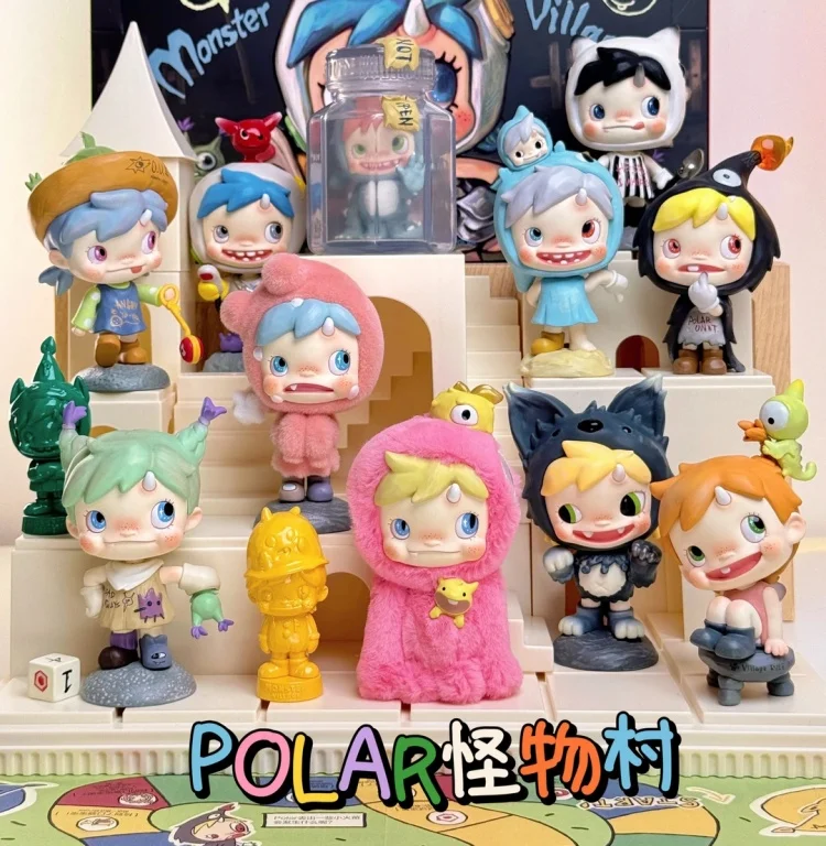 Original POP MART POLAR Monster Village Serie Saison 3 Blind Box Actionfigur Spielzeug Desktop-Dekoration Ornament Überraschungsgeschenk – Detail 1