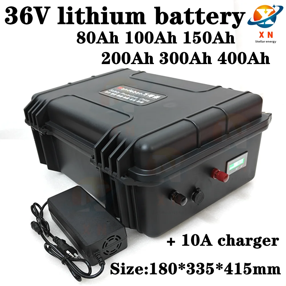 36V 40Ah 50Ah 80Ah 100Ah 200Ah 300Ah 400Ah lithium ion battery pack for 4000W 2000w tricycle scooter boat Solar energy EV