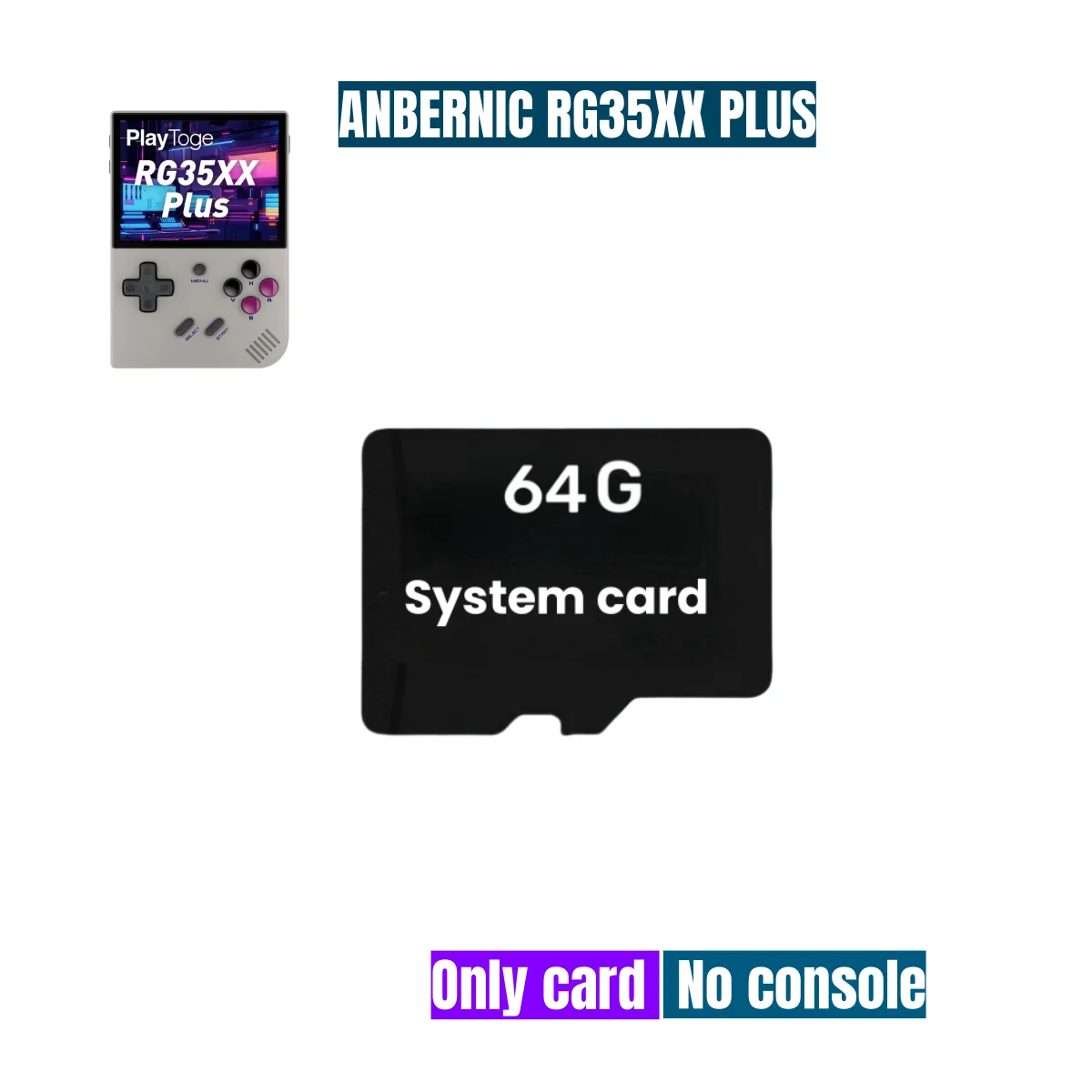 For ANBERNIC RG35XX PLUS TF Card Memory Card Video Game Console Preloaded Games Card Game Console Pre-install Retro Games Gifts