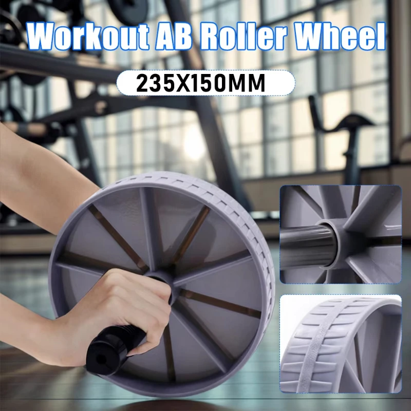 1Pcs Abdominal Wheel Strong Load Bearing Non-slip Roller Strengthen Muscle Exercise Equipment Fitness Training Home Use Silent