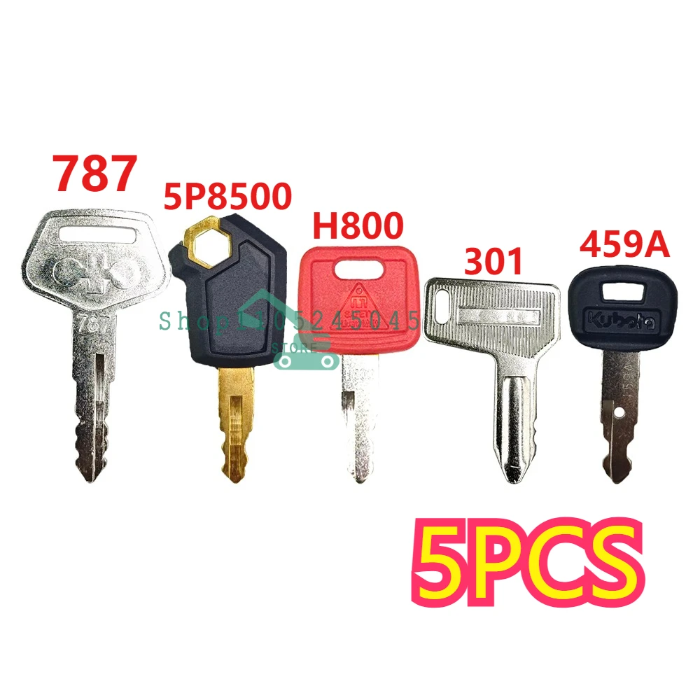 

5PCS Excavator Ignition Key for Komatsu Kubota 5P8500 H800 787 301 459A