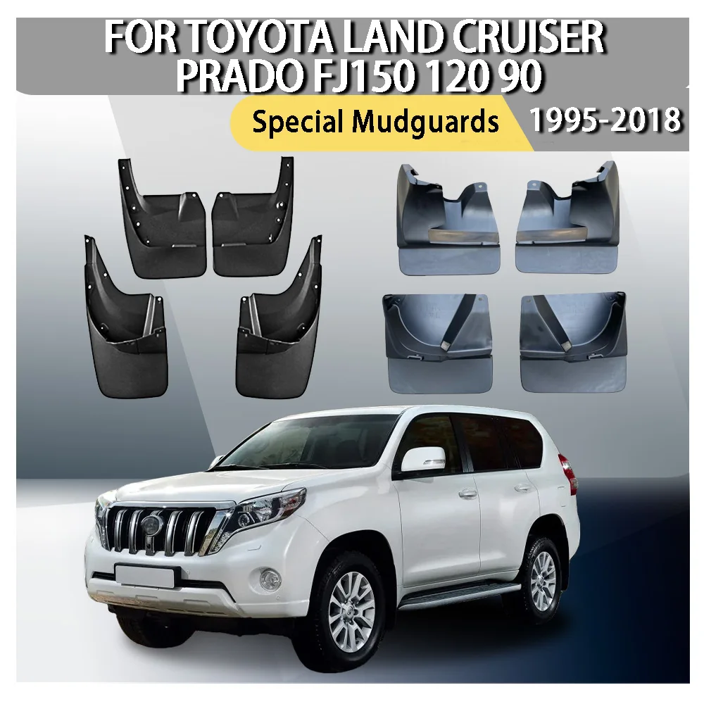 

ABS Plastic Car Upgrade Special Mudguards For Toyota Land Cruiser Prado FJ150 FJ120 FJ90 1997 1998 1999 2000 1995-2018