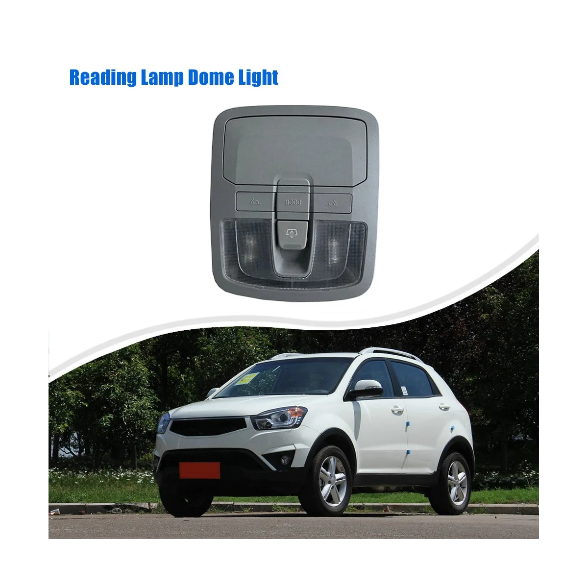 Carro Lâmpada de leitura Dome Light, Sunroof Switch, Óculos Case para Ssangyong Korando, Stavic S1, 7767034200ACE