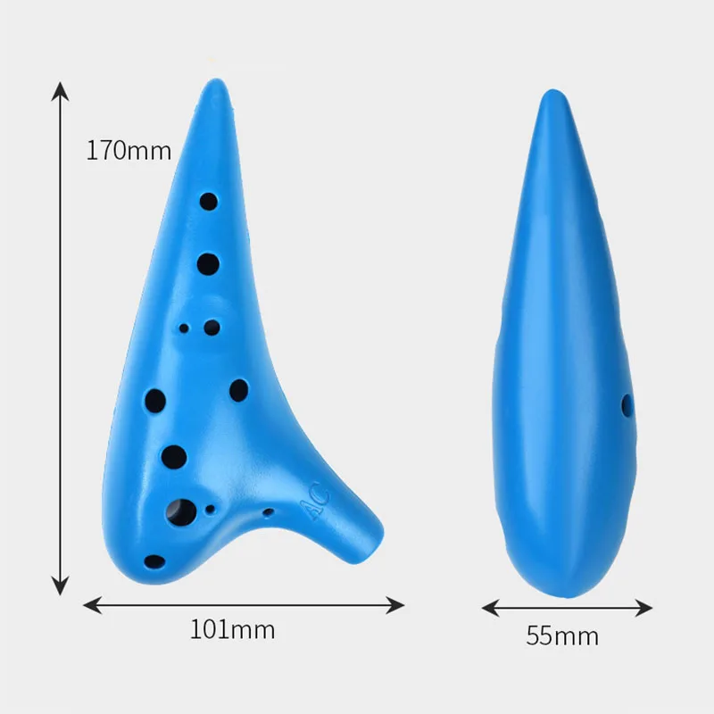 12-hole Multicolor Flute Instrument Resin Plastic Alto C Tuning New Ocarina for Adult Children Music Instruments TD01