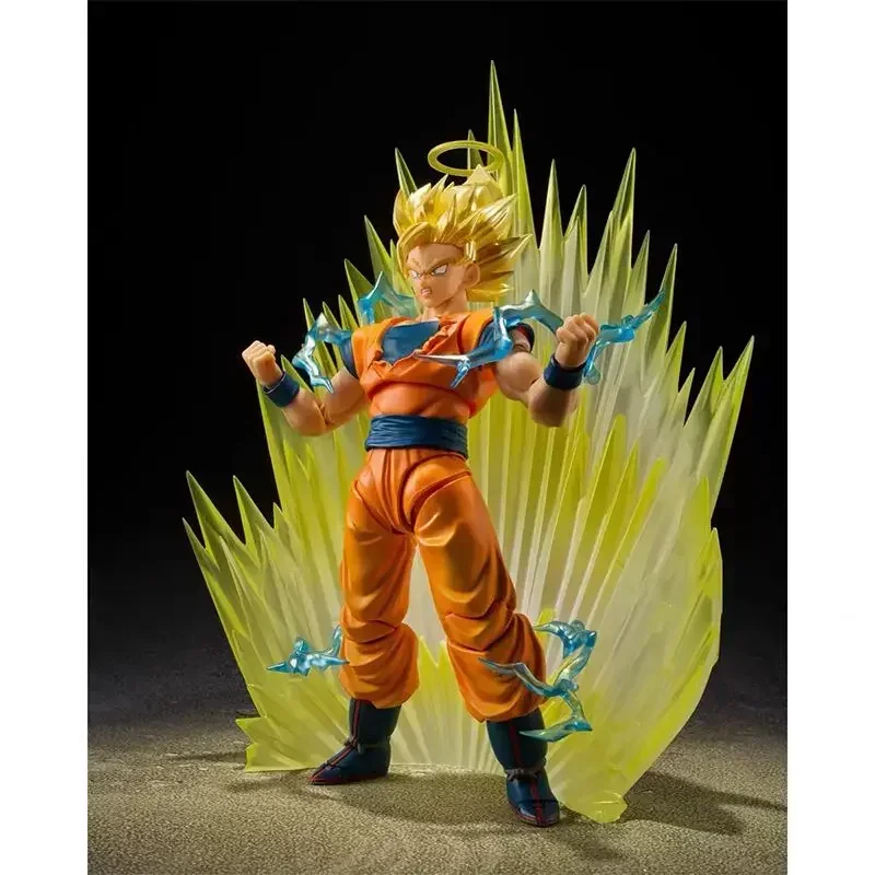 In Stock BANDAI Original S.H.Figuarts Super Saiyan 2 Son Goku Action Figure 2022 Exclusive Dragon Ball Z Figure Gift Collection